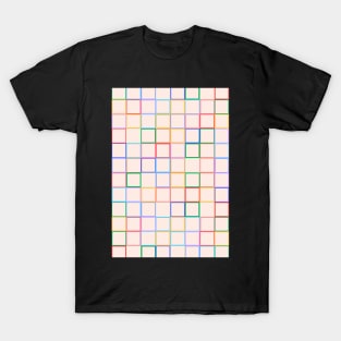 70s retro squared pattern T-Shirt